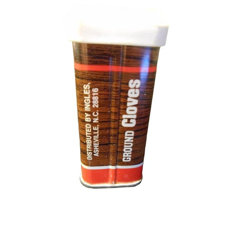 Vintage Laura Lynn Ground Cloves Spice Tin Estate Find - Picture 2 of 6